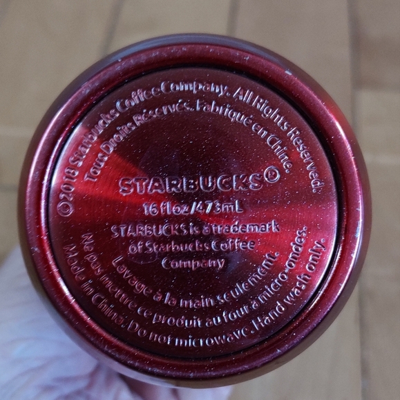Starbucks Red and Silver Ombre Travel Mug - Picture 4 of 11